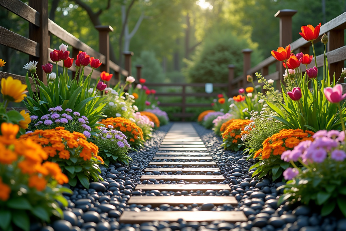 fleurs galets